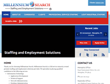 Tablet Screenshot of millenniumsearch.com